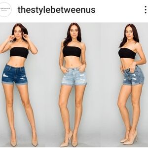 Between US Embellished Denim Women's Shorts